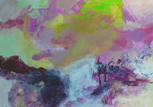 o.Titel, Acryl auf Papier, 100 x 70 cm