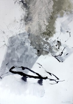 o.Titel, Mischtechnik auf Papier, 100 x 70 cm