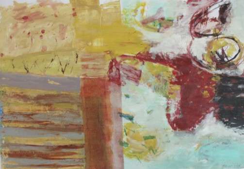 o.Titel, Acryl auf Papier, 100 x 70 cm