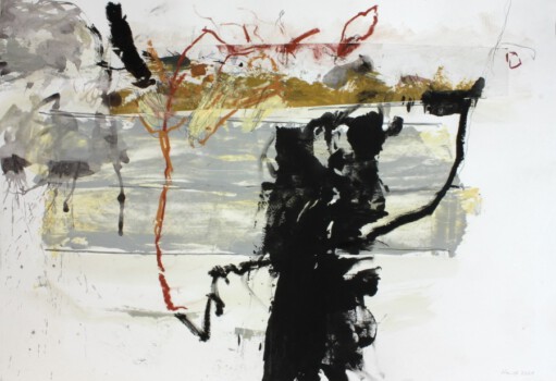 o.Titel, Acryl auf Papier, 100 x 70 cm