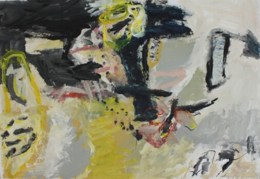 o.Titel, Acryl auf Papier, 100 x 70 cm