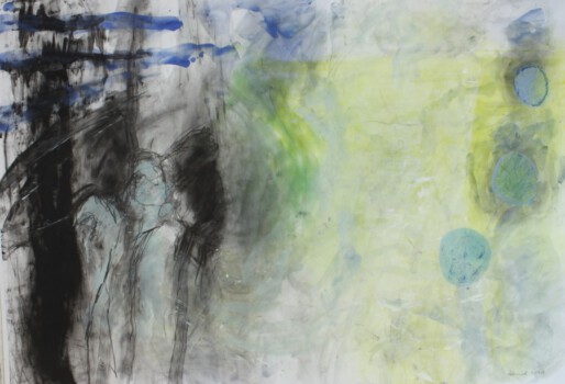 o.Titel, Mischtechnik auf Papier, 100 x 70 cm