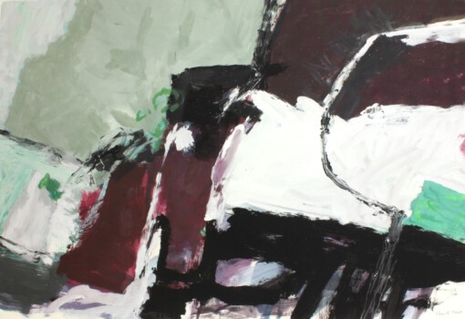 o.Titel, Acryl auf Papier, 100 x 70 cm