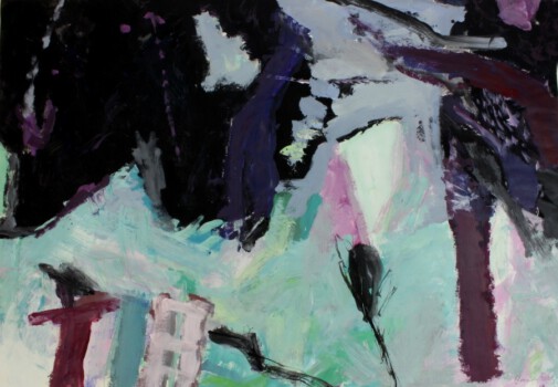 o.Titel, Acryl auf Papier, 100 x 70 cm