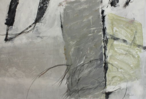o.Titel, Acryl, Grafit auf Papier, 100 x 70 cm