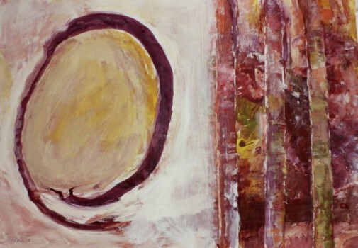 o.Titel, Acryl auf Papier, 100 x 70 cm