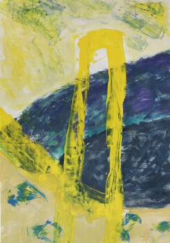 o.Titel, Acryl auf Papier, 100 x 70 cm