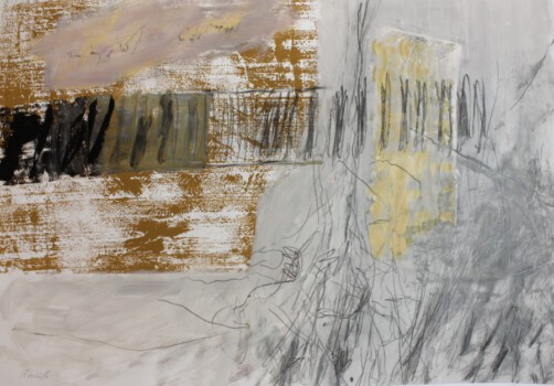 o.Titel, Mischtechnik auf Papier, 100 x 70 cm