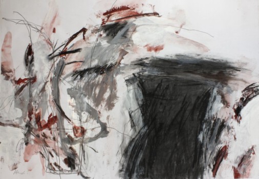 o.Titel, Mischtechnik auf Papier, 100 x 70 cm