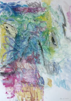 o.Titel, Mischtechnik auf Papier, 100 x 70 cm