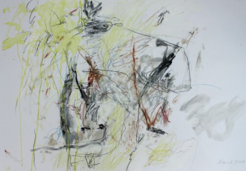 o.Titel, Mischtechnik auf Papier, 70 x 50 cm