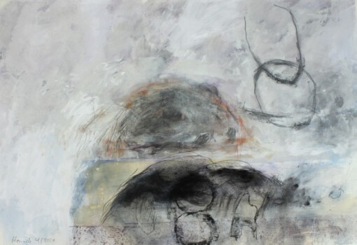 o.Titel, Mischtechnik auf Papier, 100 x 70 cm