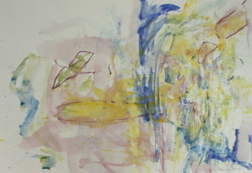 o.Titel, Mischtechnik auf Papier, 100 x 70 cm