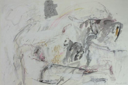 o.Titel, Mischtechnik auf Papier, 100 x 70 cm