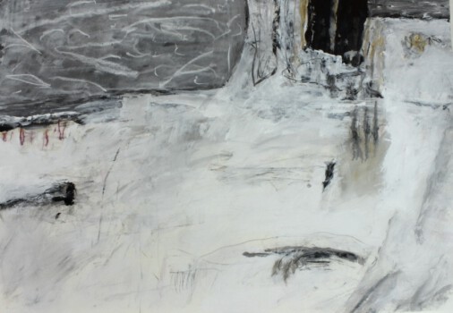o.Titel, Mischtechnik auf Papier, 100 x 70 cm