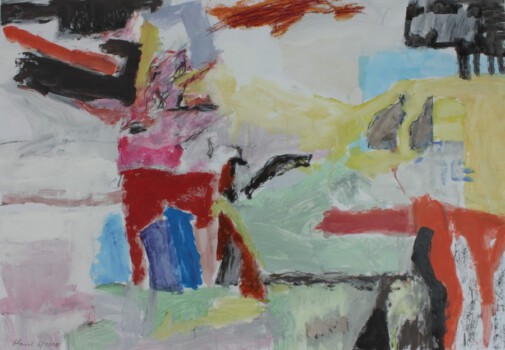 o.Titel, Acryl auf Papier, 100 x 70 cm