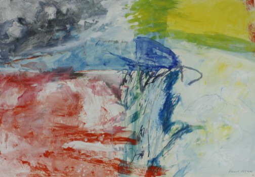 o.Titel, Mischtechnik auf Papier, 100 x 70 cm