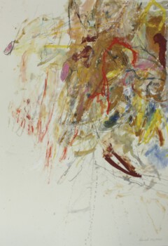 o.Titel, Mischtechnik auf Papier, 100 x 70 cm