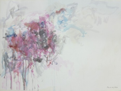 o.Titel - Auarell auf Papier, 42 x 39 cm
