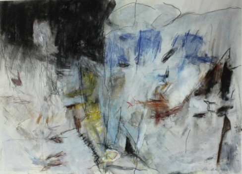 o.Titel, Mischtechnik auf Papier, 70 x 50 cm
