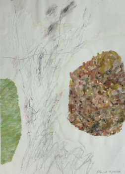 o.Titel, Mischtechnik auf Papier, 70 x 50 cm