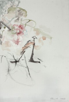 o.Titel, Aquarell, Grafit auf Papier, 70 x 50 cm
