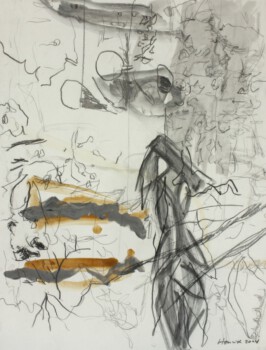 o.Titel, Mischtechnik auf Papier, 70 x 50 cm