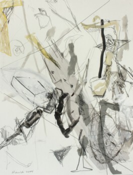 o.Titel, Mischtechnik auf Papier, 70 x 50 cm