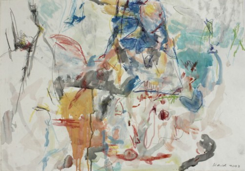 o.Titel, Mischtechnik auf Papier, 70 x 50 cm
