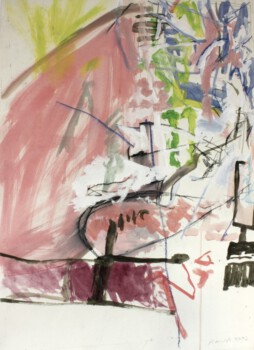 o.Titel, Mischtechnik auf Papier 70 x 50 cm