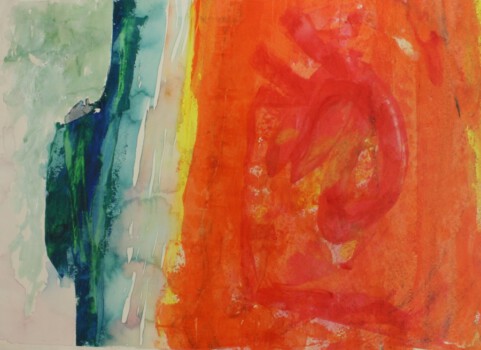 o.Titel, Acryl auf Papier, 70 x 50 cm