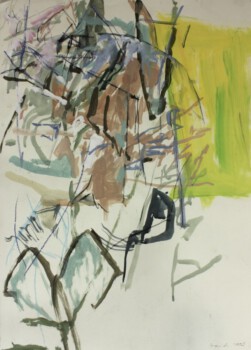 o.Titel, Mischtechnik auf Papier, 80 x 60 cm