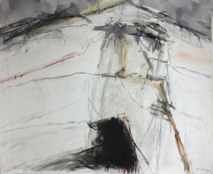 o. Titel, Mischtechnik auf Papier, 110 x 90 cm