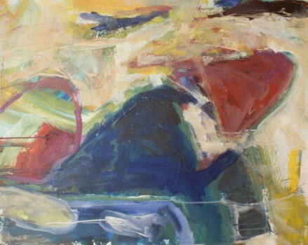 Der Sommer kommt doch ,Acryl auf Pappe 80 x 100