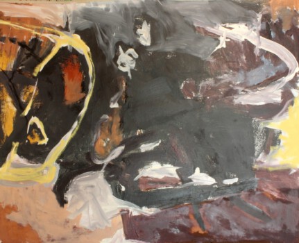 o.Titel - Acryl auf Pappe 80 x 100 cm