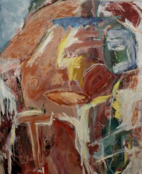 Jahrmarkt der Eitelkeiten Mischtechn. auf Pappe 100 x 80 cm