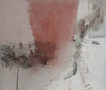 o.Titel, Acryl auf Leinwand, 110 x 90 cm
