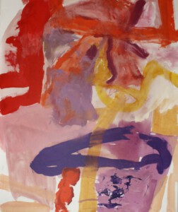 o.Titel, Aquarell, Acryl auf Leinwand, 120 x 100 cm