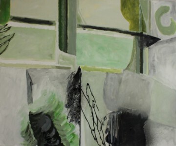 o.Titel, Acryl auf Leinwand, 120 x 100 cm