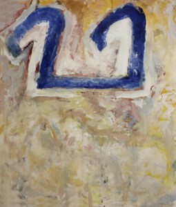 Blaue Galeere - Acryl auf Leinwand, 140 x 120 cm