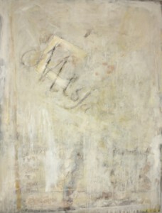 Missa, Acryl, Grafit, Stoffapplikation, 160 x 120 cm