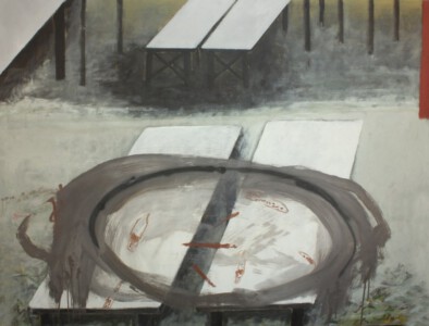 o.Titel, Acryl auf Leinwand, 140 x 180 cm