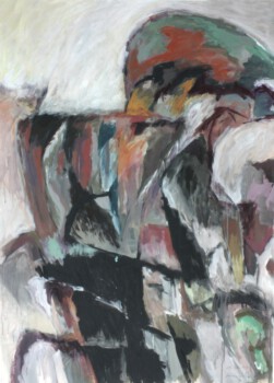 Immer höher - Acryl auf Pappe, 120 x 90 cm