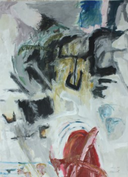 Ende eines Wintertages - Acryl auf Pappe ,120 x 90 cm