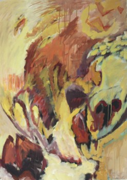 Officium II Dispers. auf Pappe ,120 x 90 cm