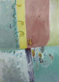 Possenspiel - Dispers. auf Pappe 100 x 80 cm