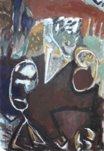 Embryonal - Acryl auf Hartfaser, 120 x 82 cm